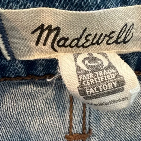 Madewell The Perfect Vintage Wide Leg Jeans Womens Blue Denim 28 Waist Cropped - Picture 3 of 8